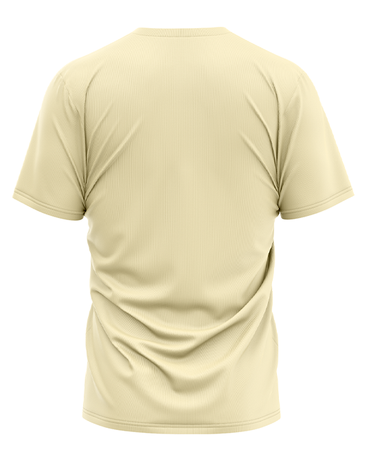 Cream V-Neck T-Shirt